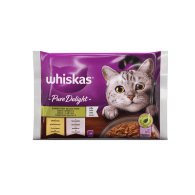 Храна Whiskas Pure Delight Микс меню4х85гр