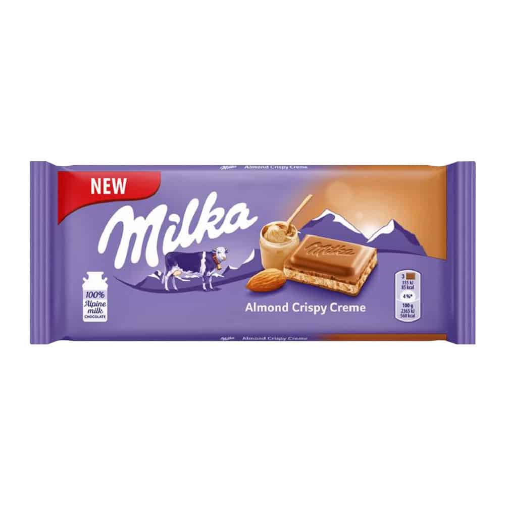 Шоколад Milka крем бадем 90 гр