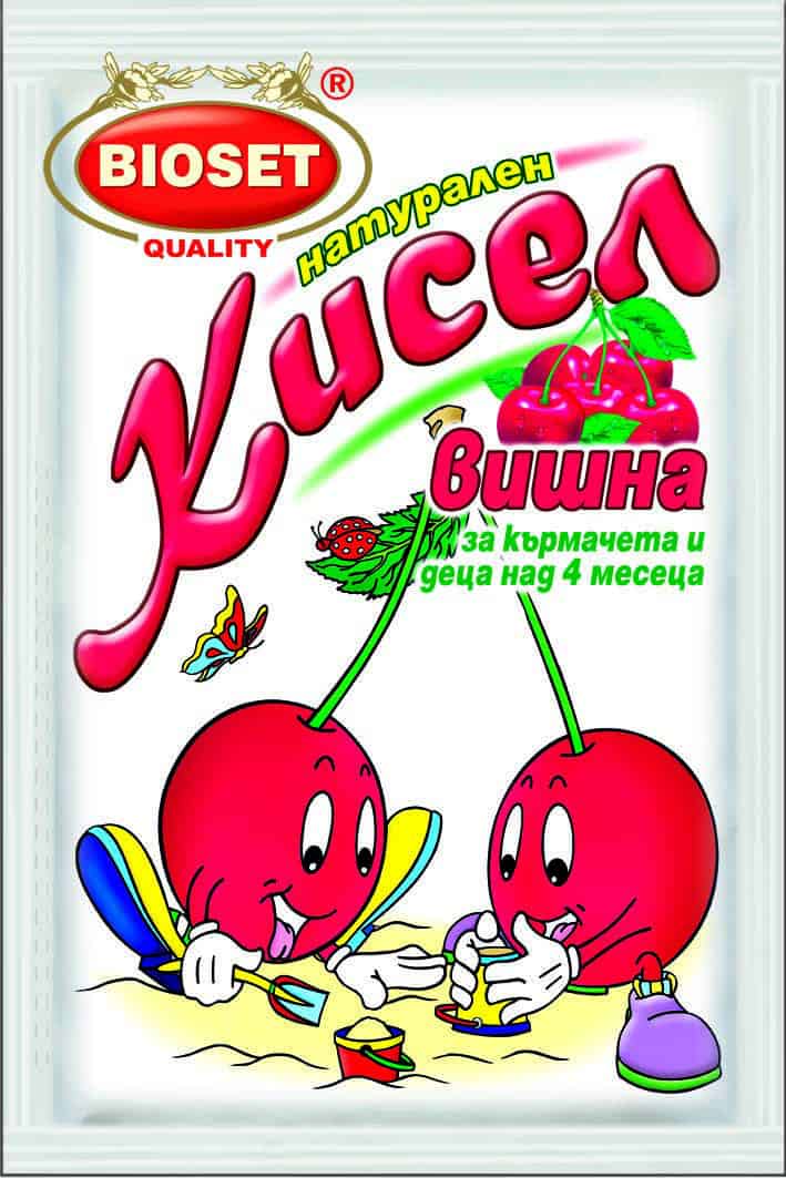 Кисел натурален Биосет вишна 60 гр