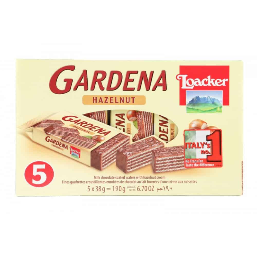 Вафли Loacker Gardena лешник 190 гр