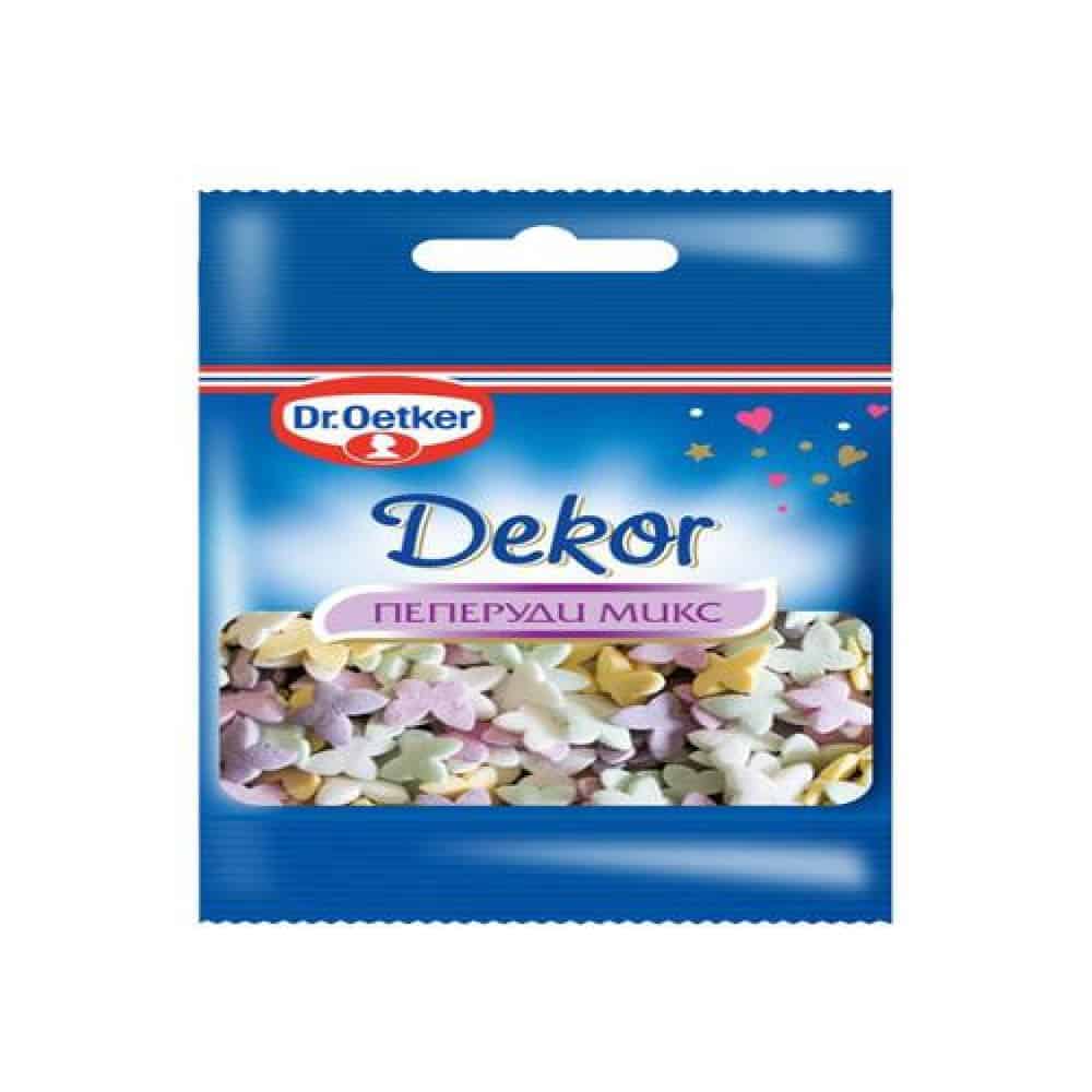 Захарни пеперуди микс Dr. Oetker, 10 г