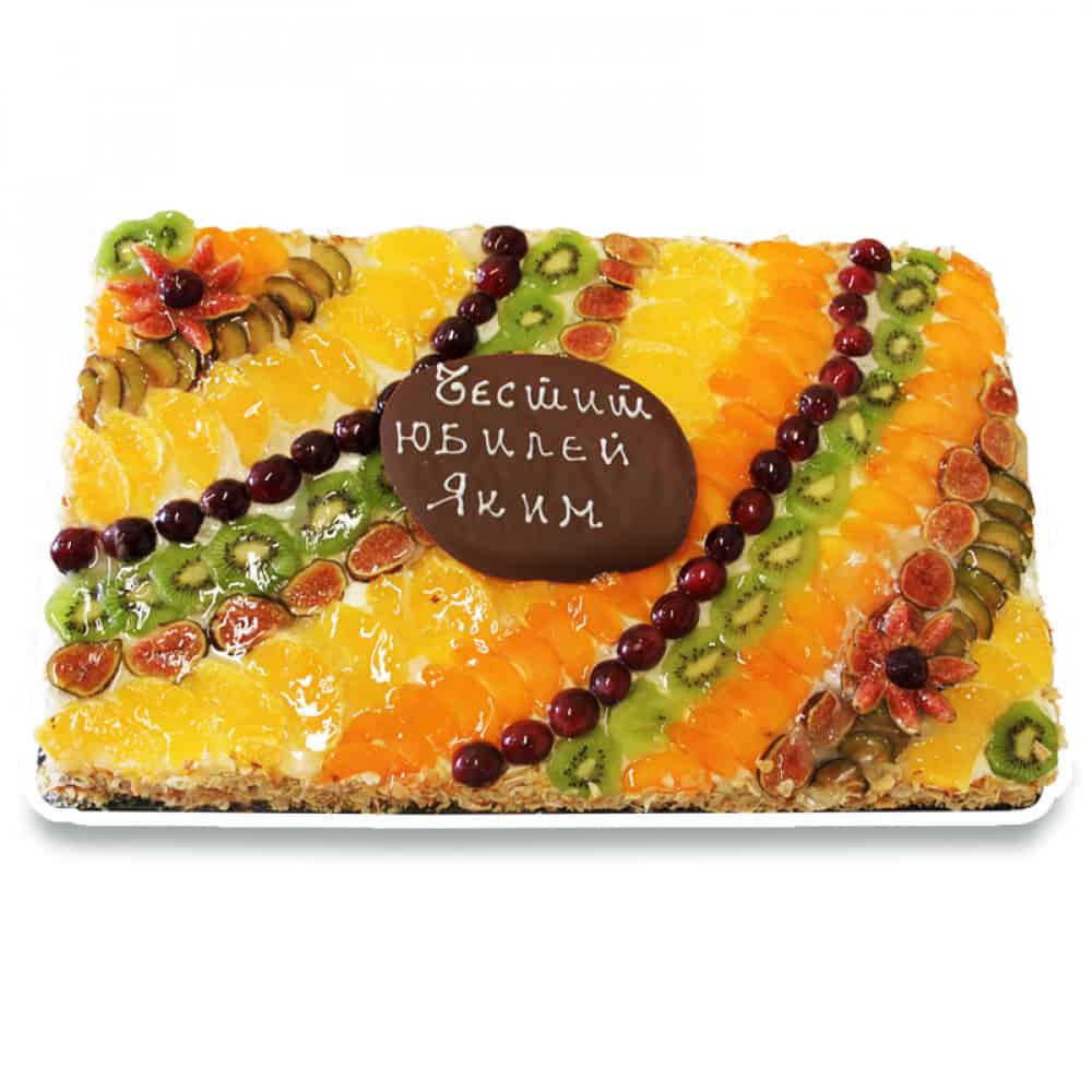 Торта Двойна плодова Vanilla 40 парчета