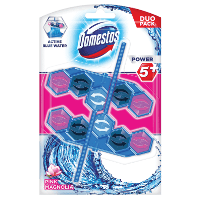 Т.ч.блокче Domestos синя вода роз.2х48гр