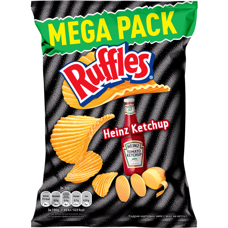 Чипс Ruffles с кетчуп 255гр