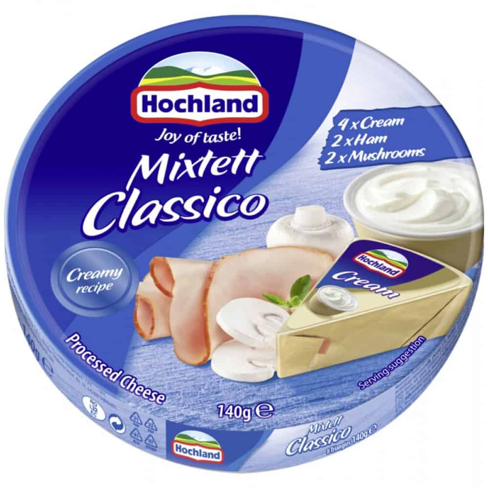 Топ. Сир. Hochland Mixtett Classico 140гр