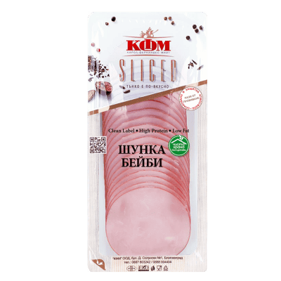 Шунка бейби КФМ чиста храна слайс 120гр