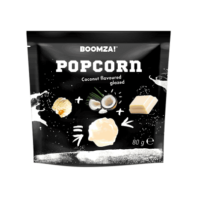 Пуканки кокос 80гр boomza