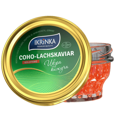 Хайвер от сребриста сьомга кижуч 100гр