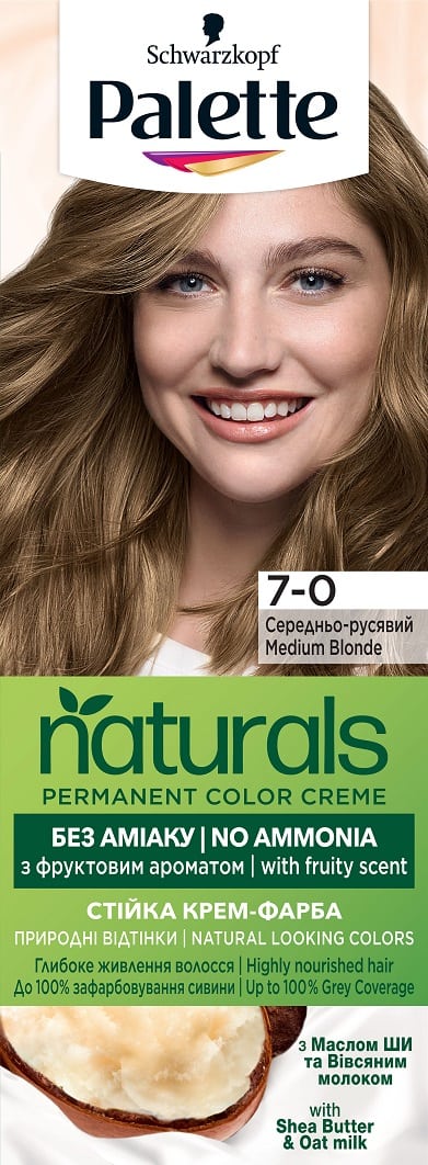 Боя за коса Palette Naturals 7-0 Ср. Рус