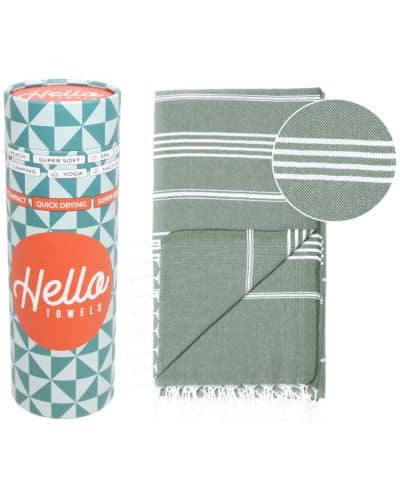 Плажна кърпа Hello towels каки 