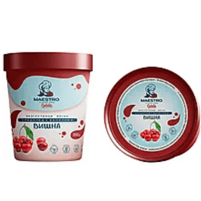 Сладолед без глут.маестро в-я/вишна 350гр