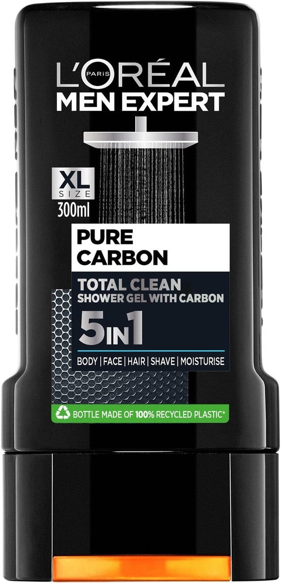 Душ гел Loreal Men exp.t.clean 5в1 300мл