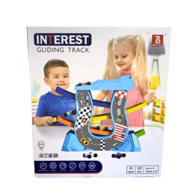 Занимателна игра- писта с 4 колички