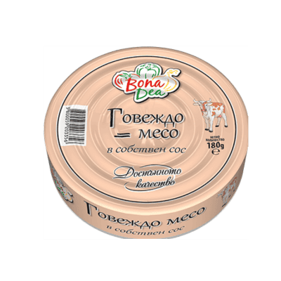Говеждо месо в собствен сос Бона деа 180гр