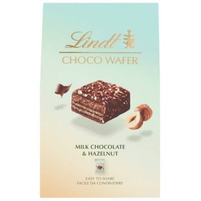Вафлички Lindt млечен шок. и лешник 135гр