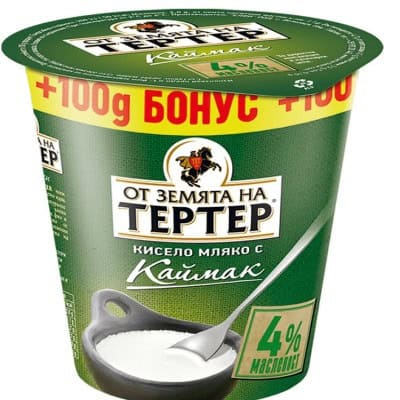 Кисело мляко Terter с каймак 4% 400гр