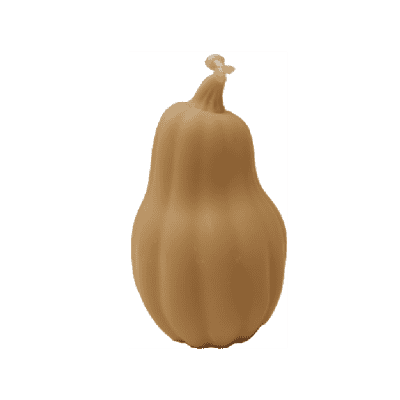 Свещ тиква плоска кафява аромат лешник