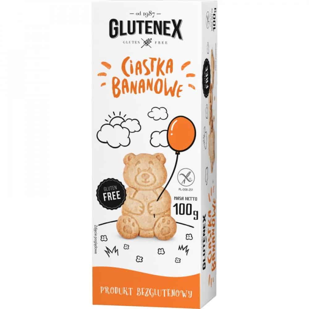 Безглут.бананови бисквити Glutenex 100 гр.