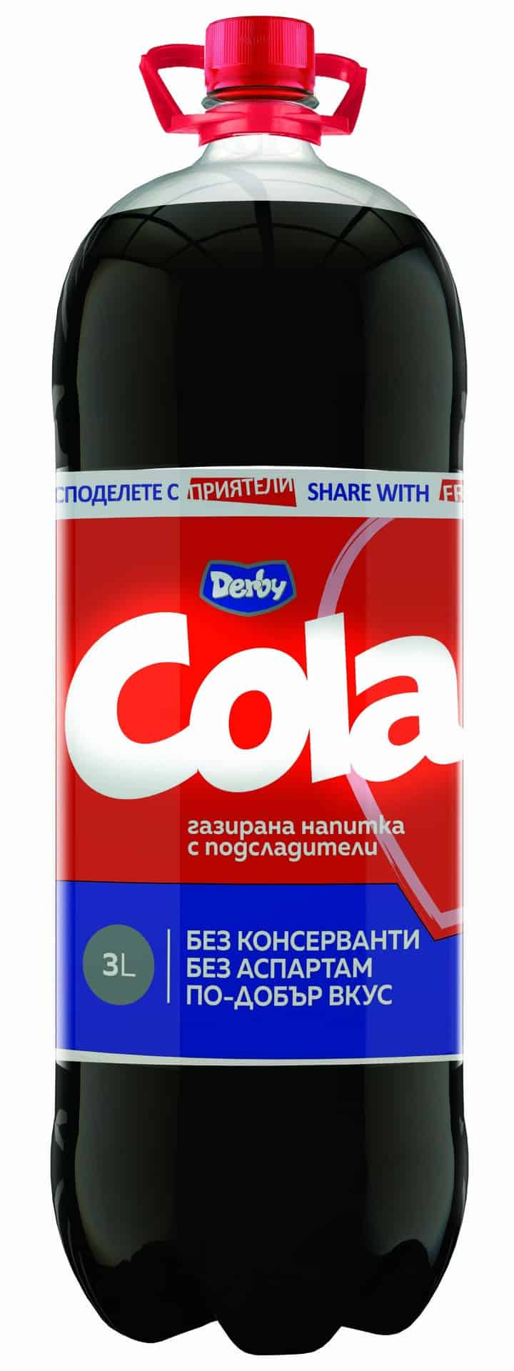 Безалкохолна напитка Derby Cola 3л