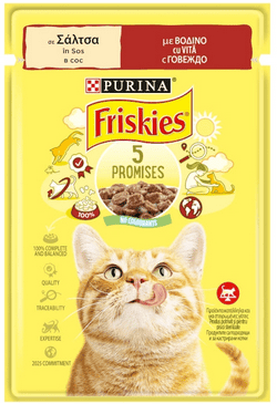 Храна  Friskies заек/говеждо 85 гр.