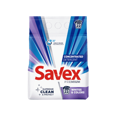 Прах за пране Savex Whites & Colors 1.8кг