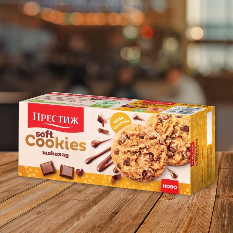 Бисквити Престиж Soft Cookies ш-д 120 гр