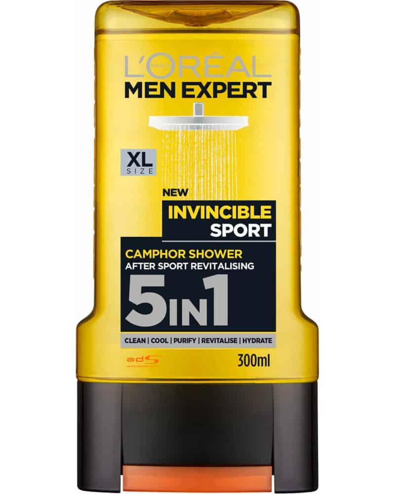 Душ гел Loreal Men exp.invic.sport 300мл