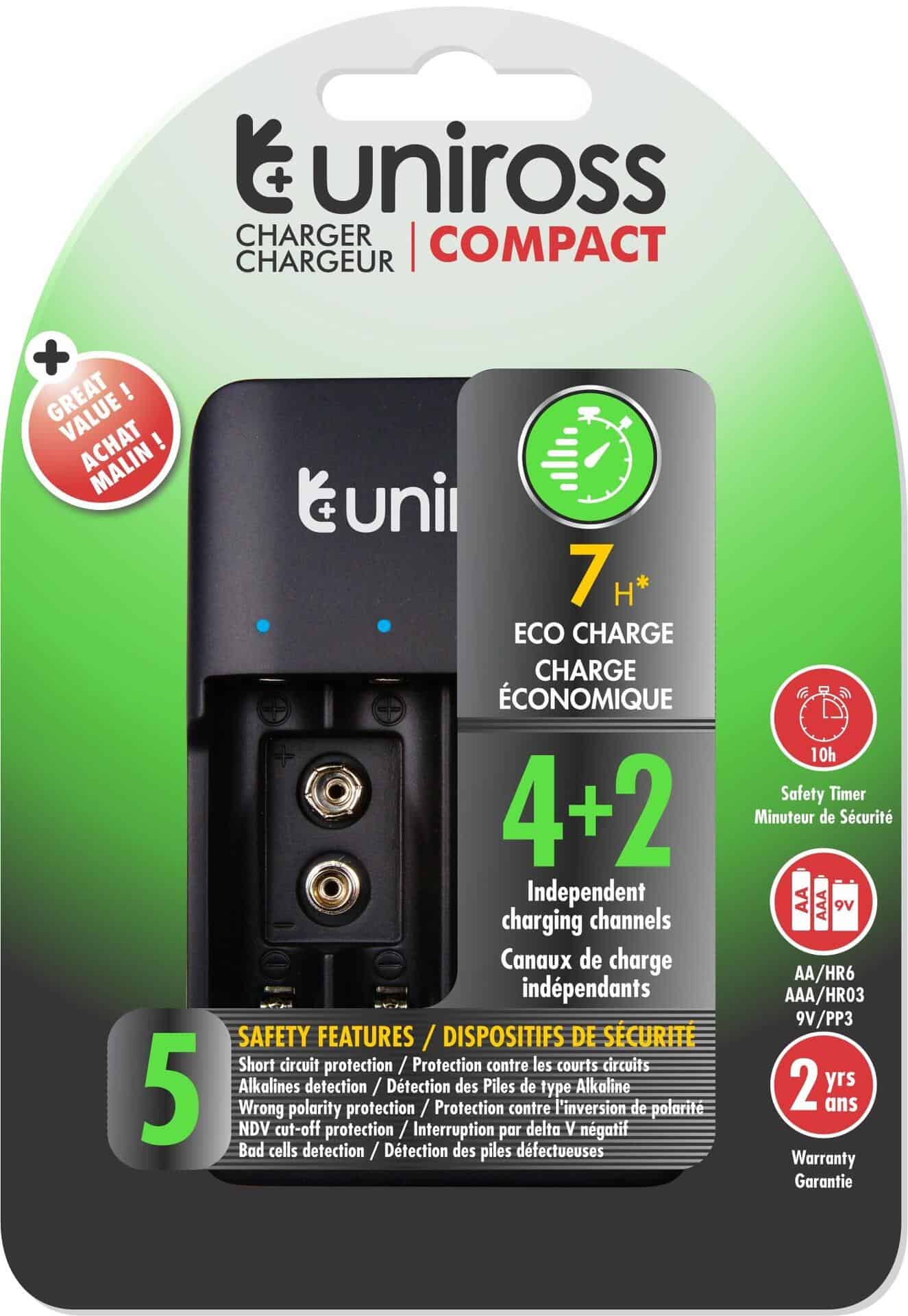 Зарядно за Батерии Uniross Compact