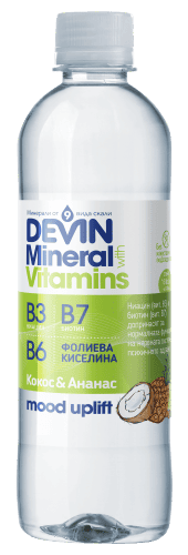 Мин.вода Devin Vitamins ана/кокос 0,425 л.