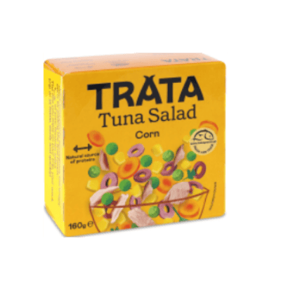 Салата trata риба тон и царевица 160гр