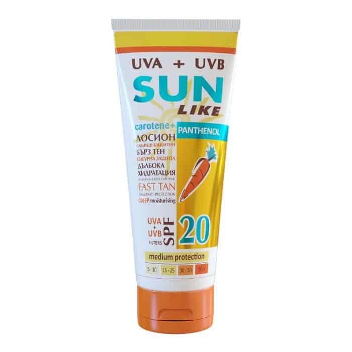 Лосион слънцез. Sun Like пант.spf20 200мл