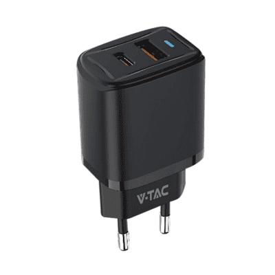 Зарядно 20w1pd+1qc черно 23582