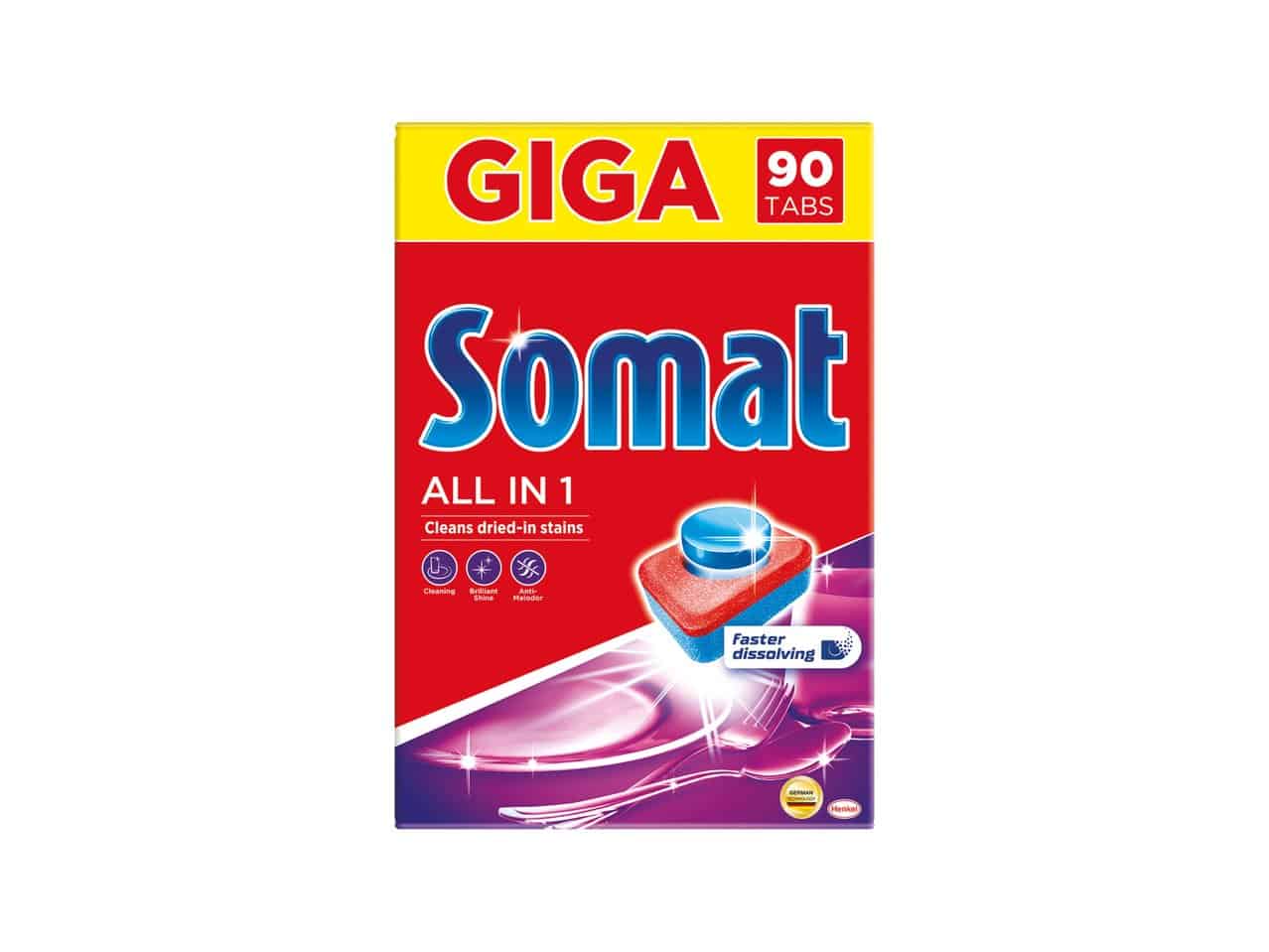 Таблетки за съдом. Somat All In One 90бр