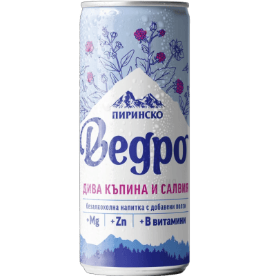 Газ.напитка Ведро къпина,салвия кен 0.33л