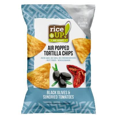 Чипс тортила rice up маслини/домат 60гр