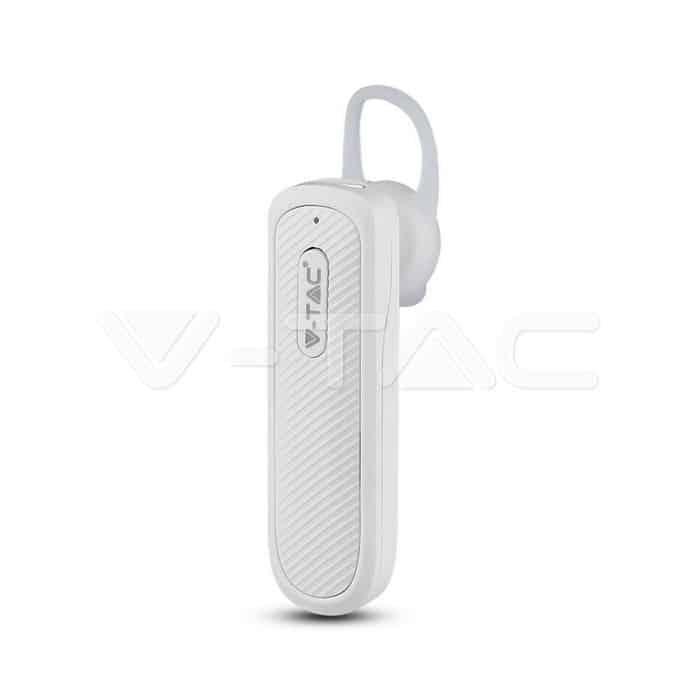 Bluetooth Слушалка 70mAh Бяла