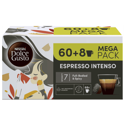 Nescafe DG espr.intenso 60+8бр