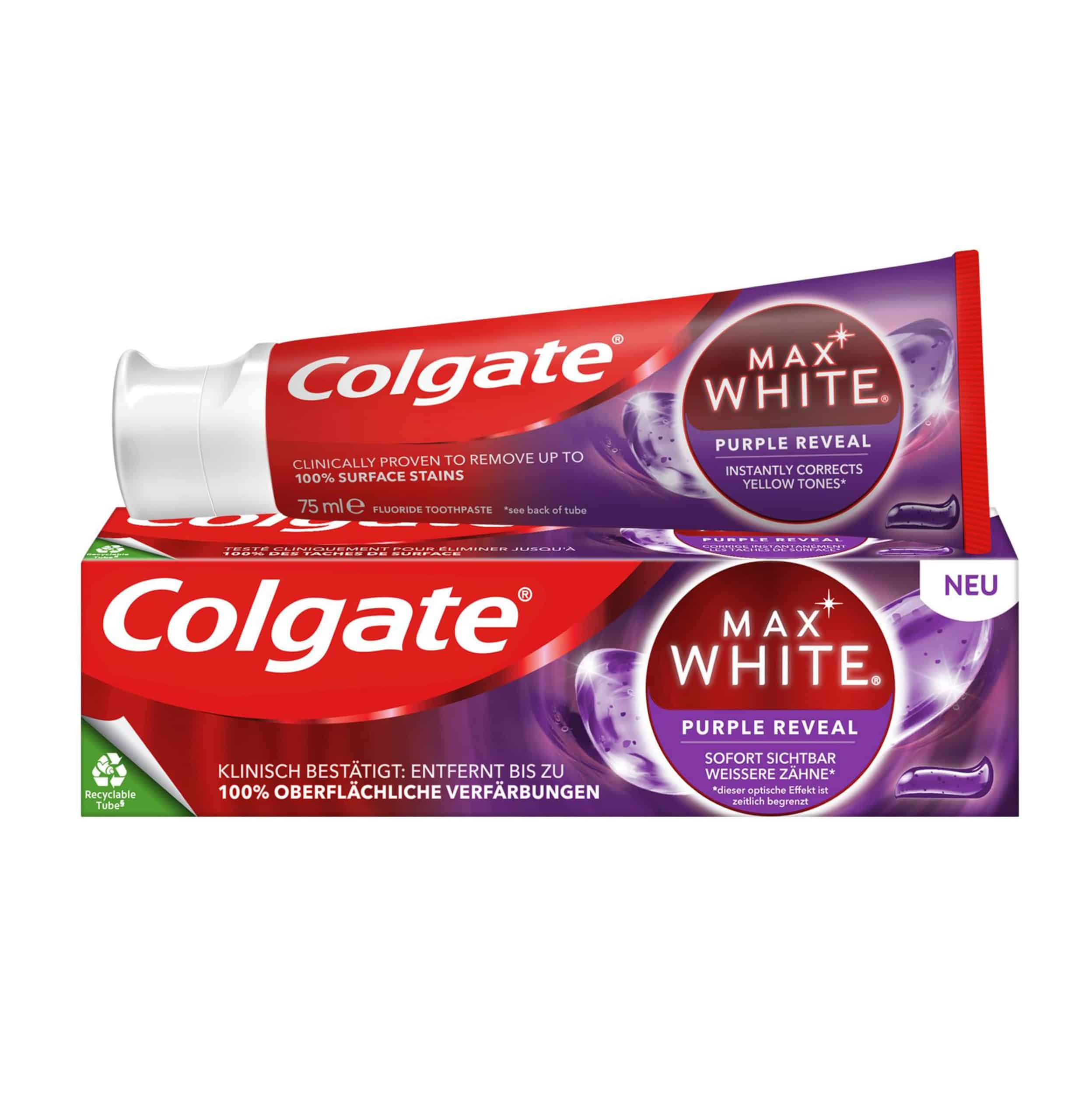 Паста Colgate Max White Purple Reveal 75мл