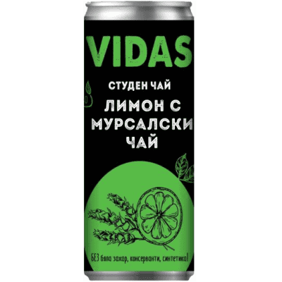 Студен чай  vidas мурсал.чай/лимон 0.25л