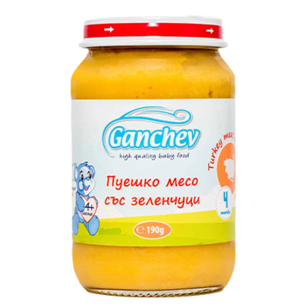 Пюре Ganchev Пуйка със Зеленчуци 190гр