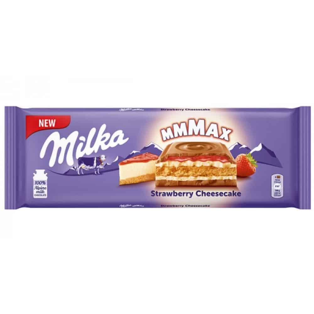 Шоколад Milka Strawberry Cheesecake 300гр.