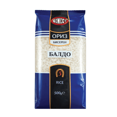 Ориз бисерен балдо Бомест 500гр