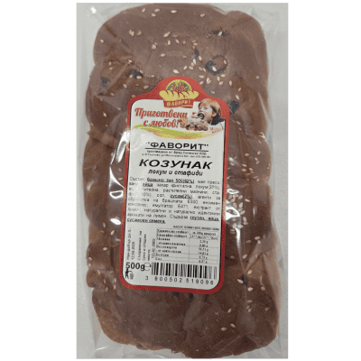 Козунак фаворит с локум и стафиди 500гр