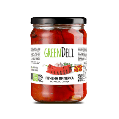 Печени чушки с чесън Greendeli 550гр