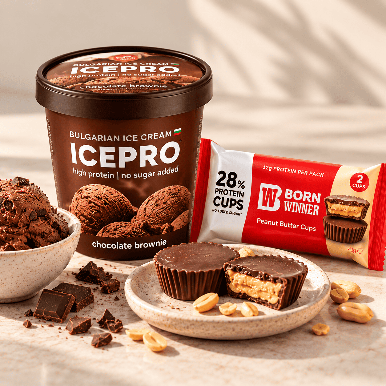 Протеинови десерти &ndash; ICEPRO и Born Winner