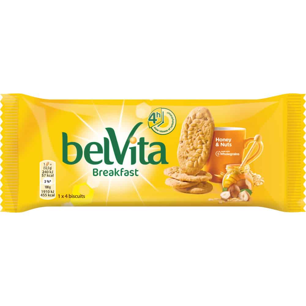 Бисквити Belvita Мед и Лешници 50гр