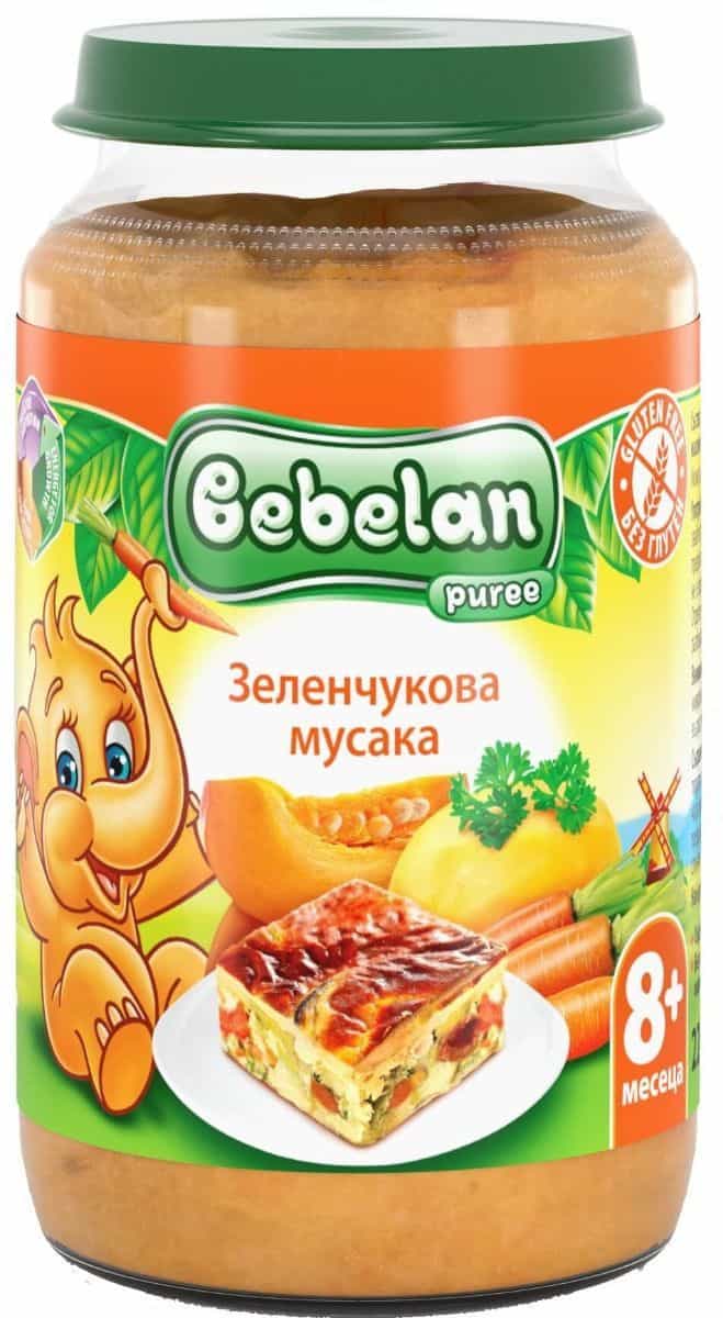 Пюре Bebelan Зеленчукова Мусака 8м+ 220гр