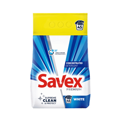 Прах Savex 2 в 1 бяло пране 3,6кг/45пр