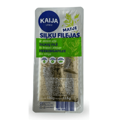 Филе от сельодка в олио с копър 150гр