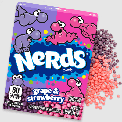 Бонбони Nerds с грозде и ягода 46.7гр